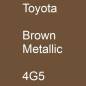 Preview: Toyota, Brown Metallic, 4G5.